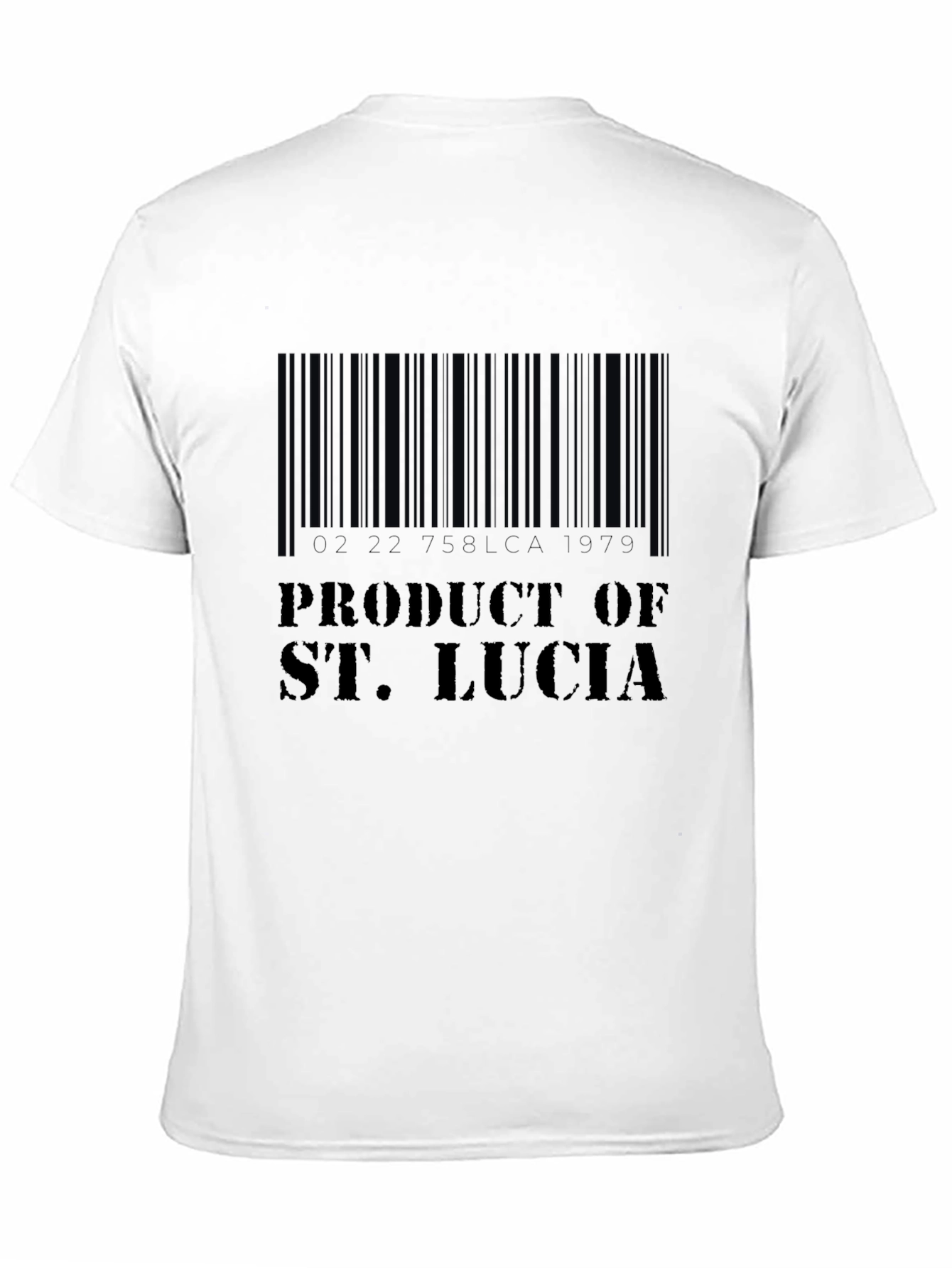 Product of St. Lucia Barcode T-Shirt