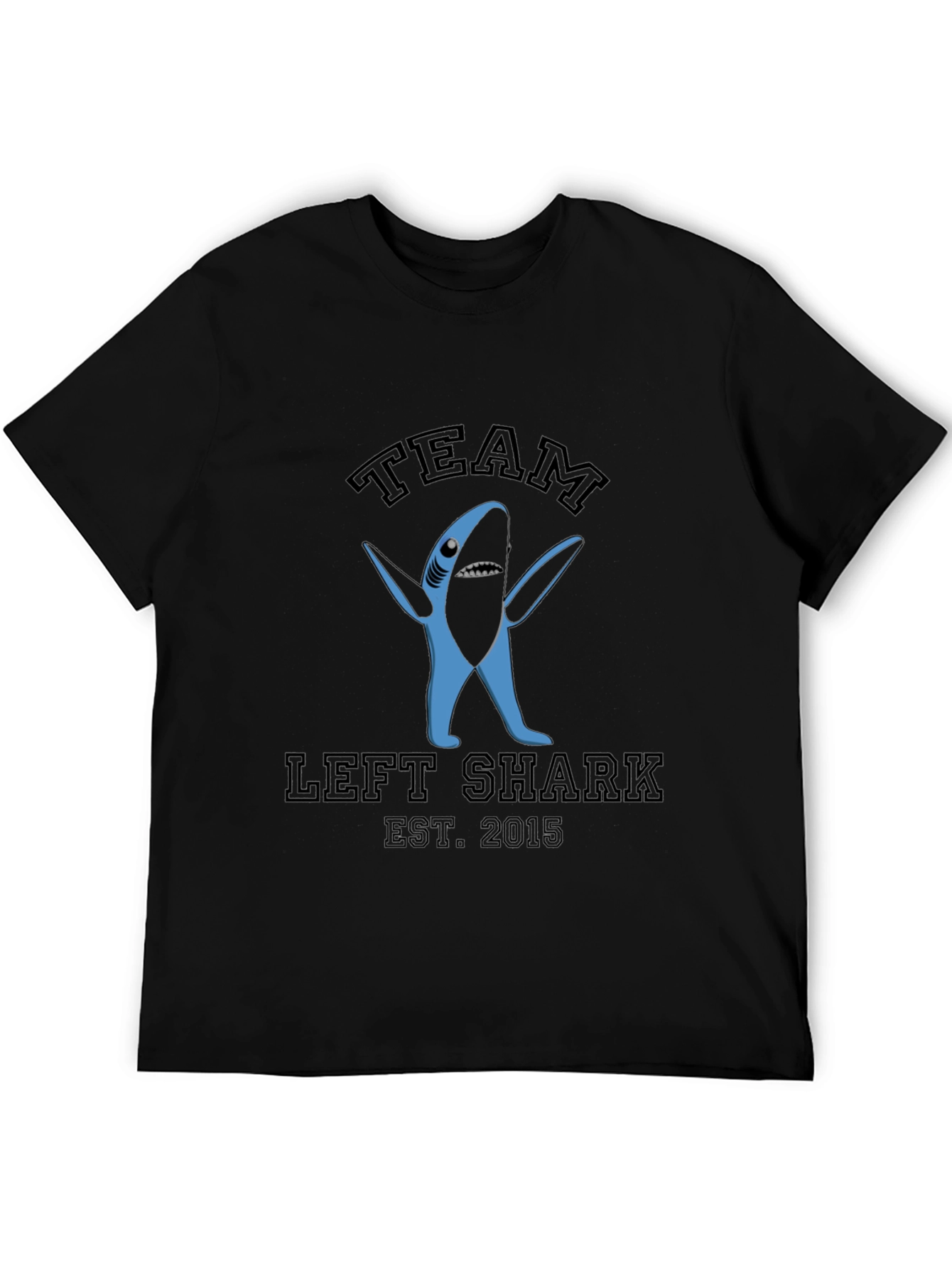 Team Left Shark Est. 2015 Black Graphic T-Shirt