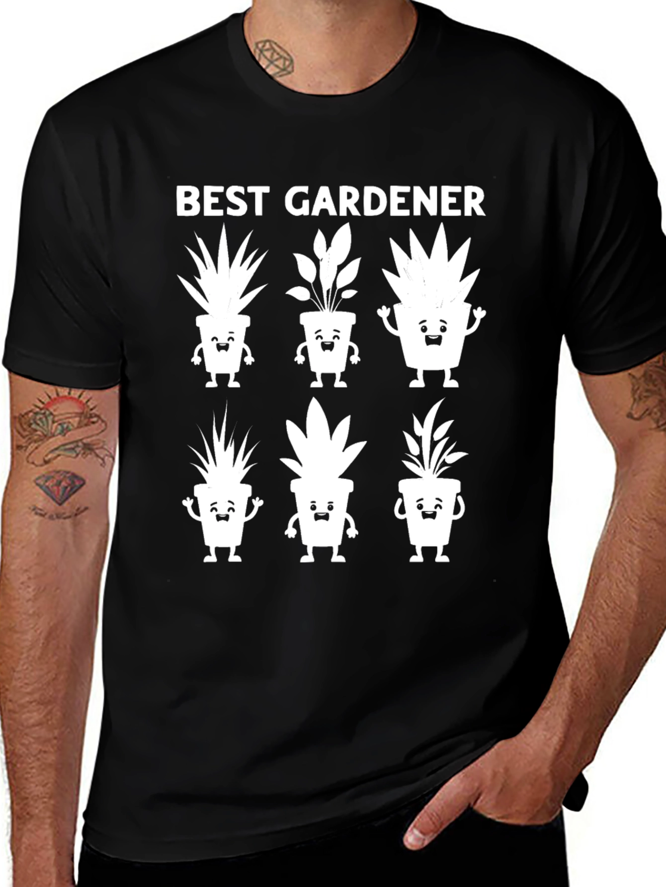 Best Gardener T-Shirt - Cute Plant Design Gardening Gift