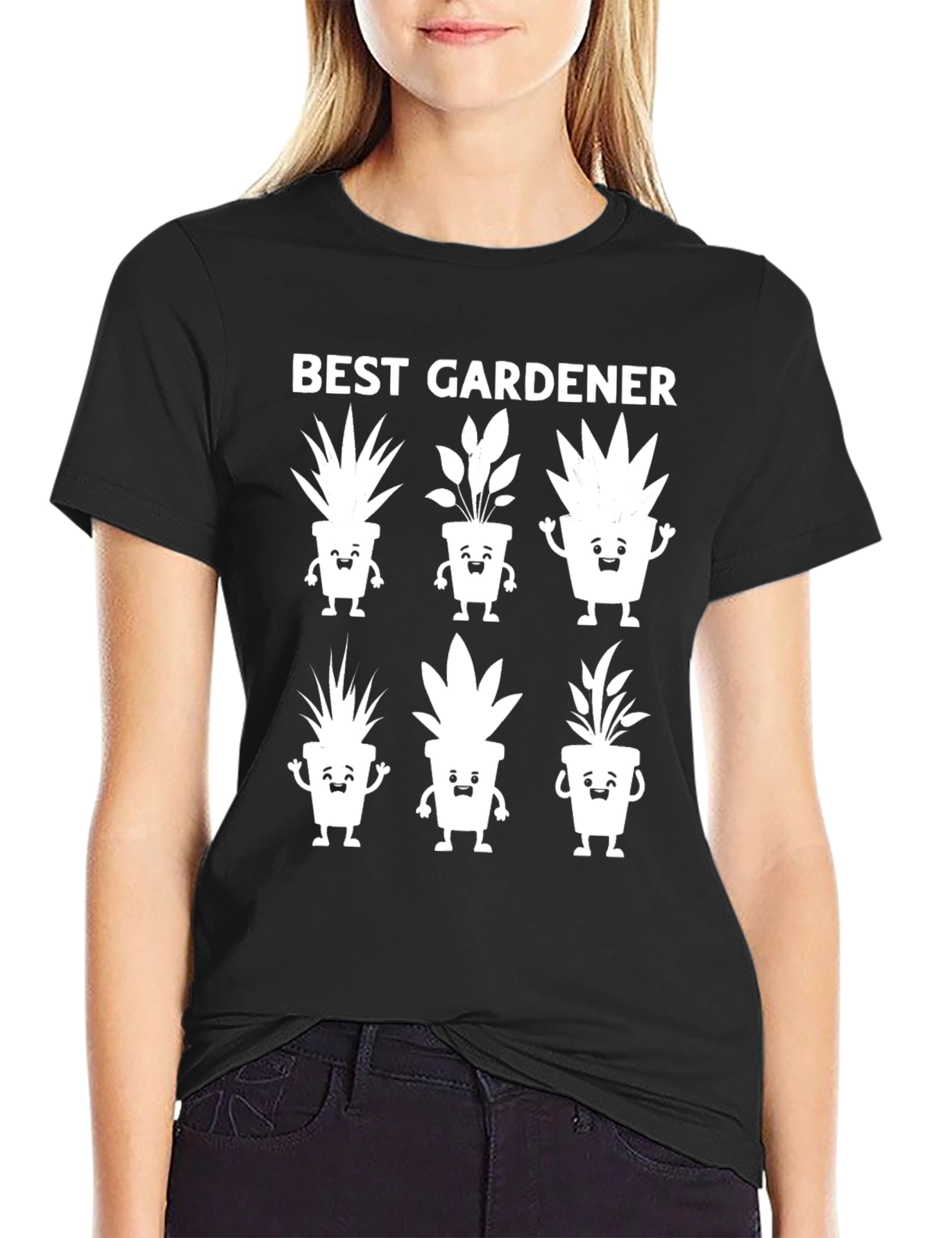 Best Gardener T-Shirt - Cute Plant Design Gardening Gift