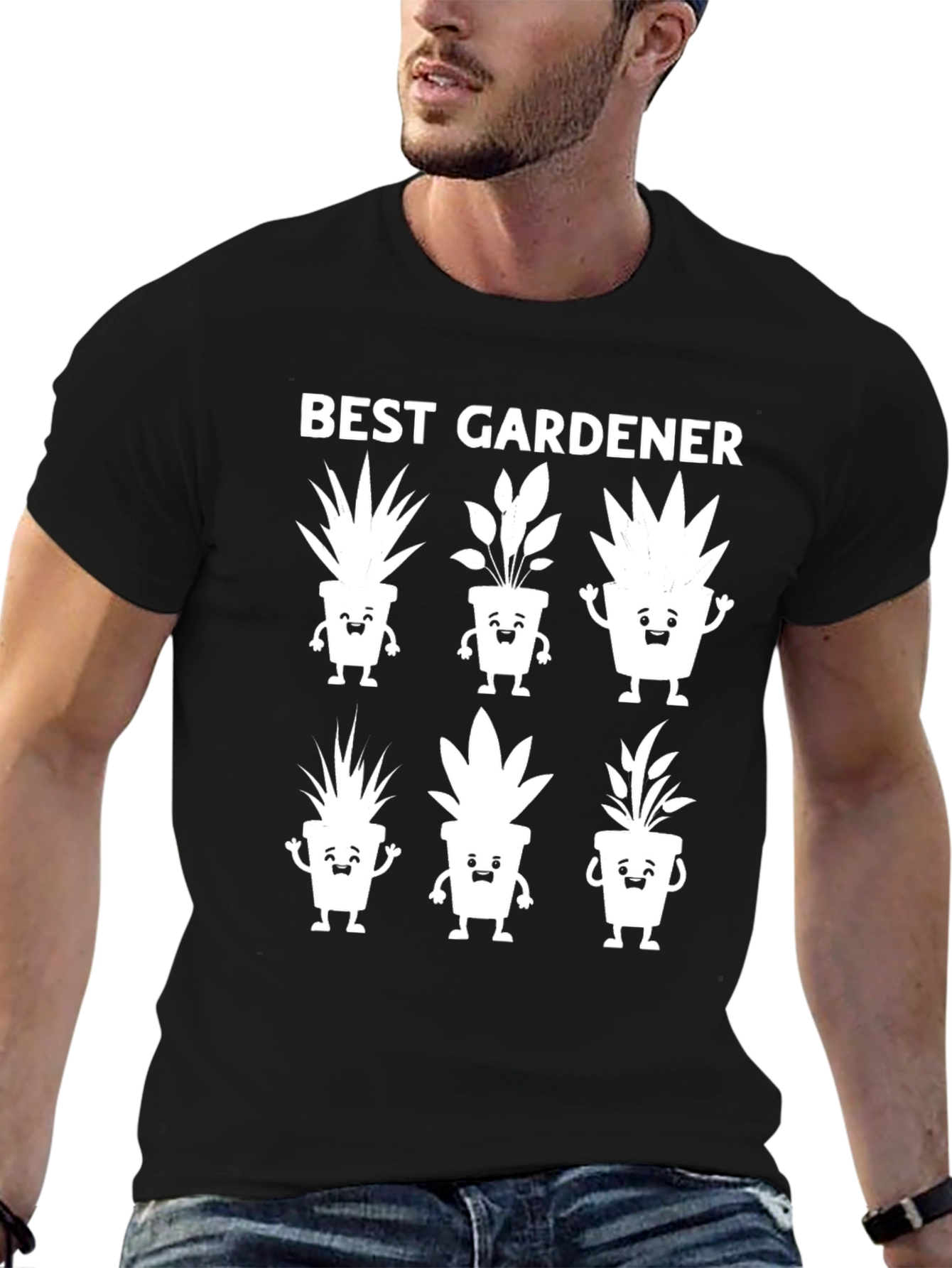 Best Gardener T-Shirt - Cute Plant Design Gardening Gift