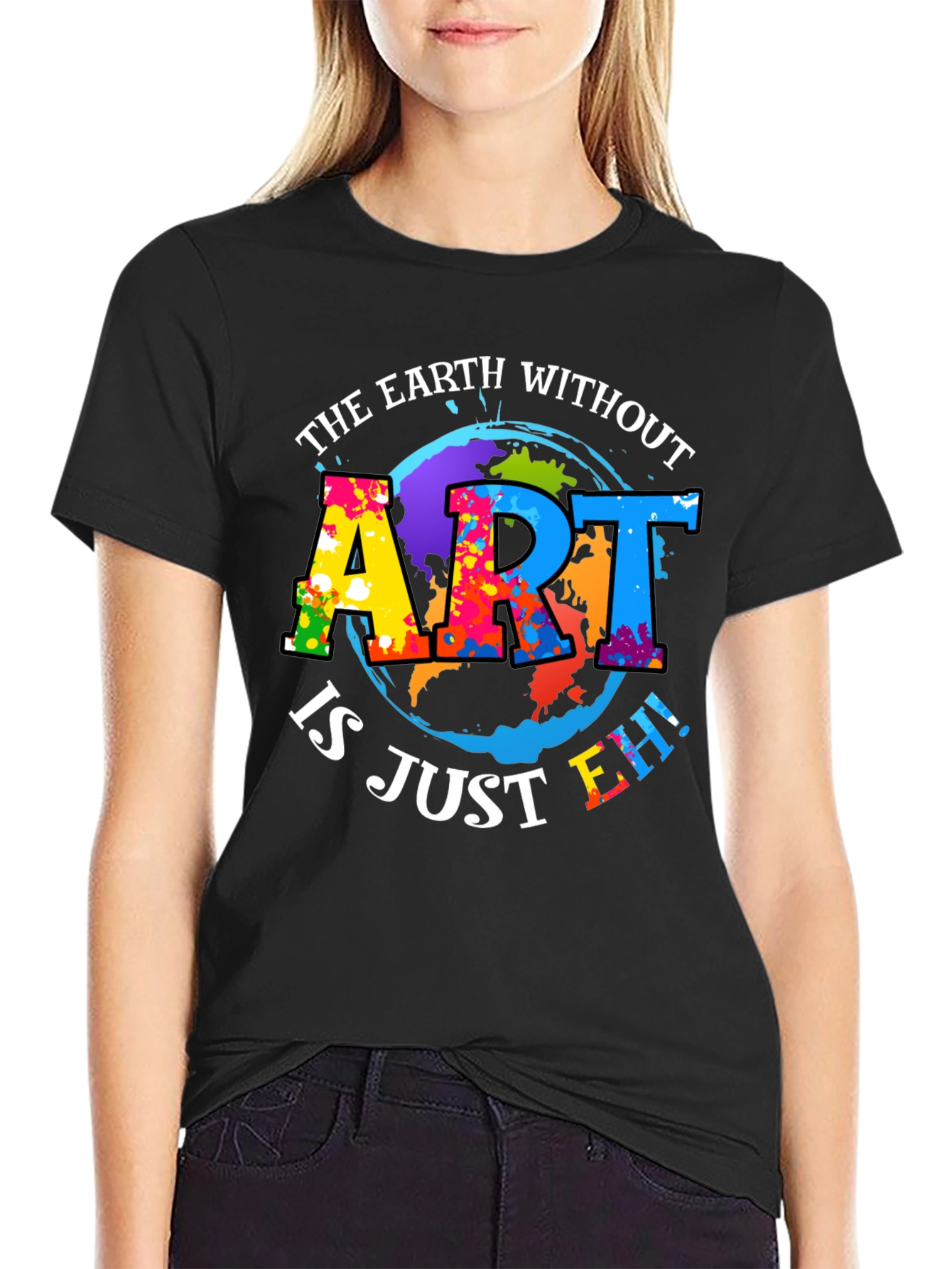 Art Lover Graphic Tee - Earth Without Art T-Shirt