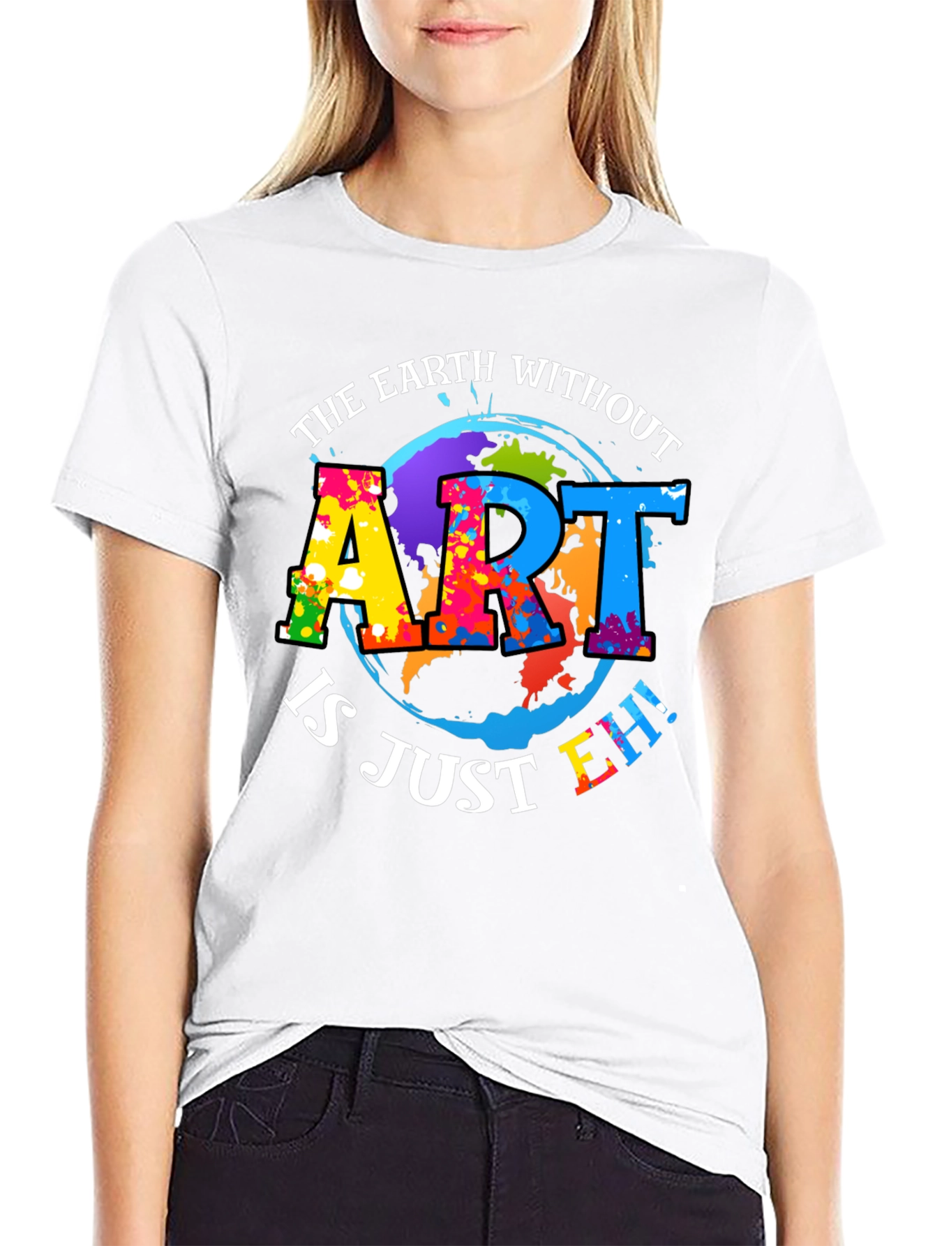 Art Lover Graphic Tee - Earth Without Art T-Shirt