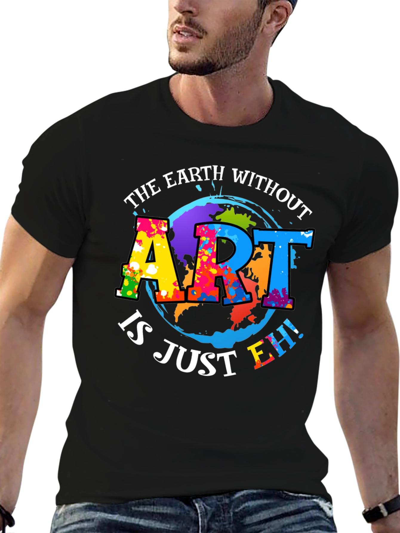 Art Lover Graphic Tee - Earth Without Art T-Shirt