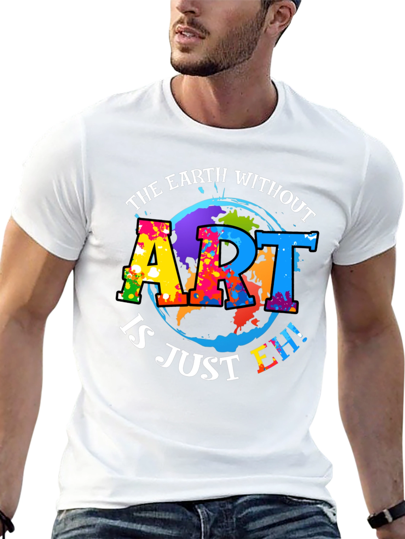 Art Lover Graphic Tee - Earth Without Art T-Shirt