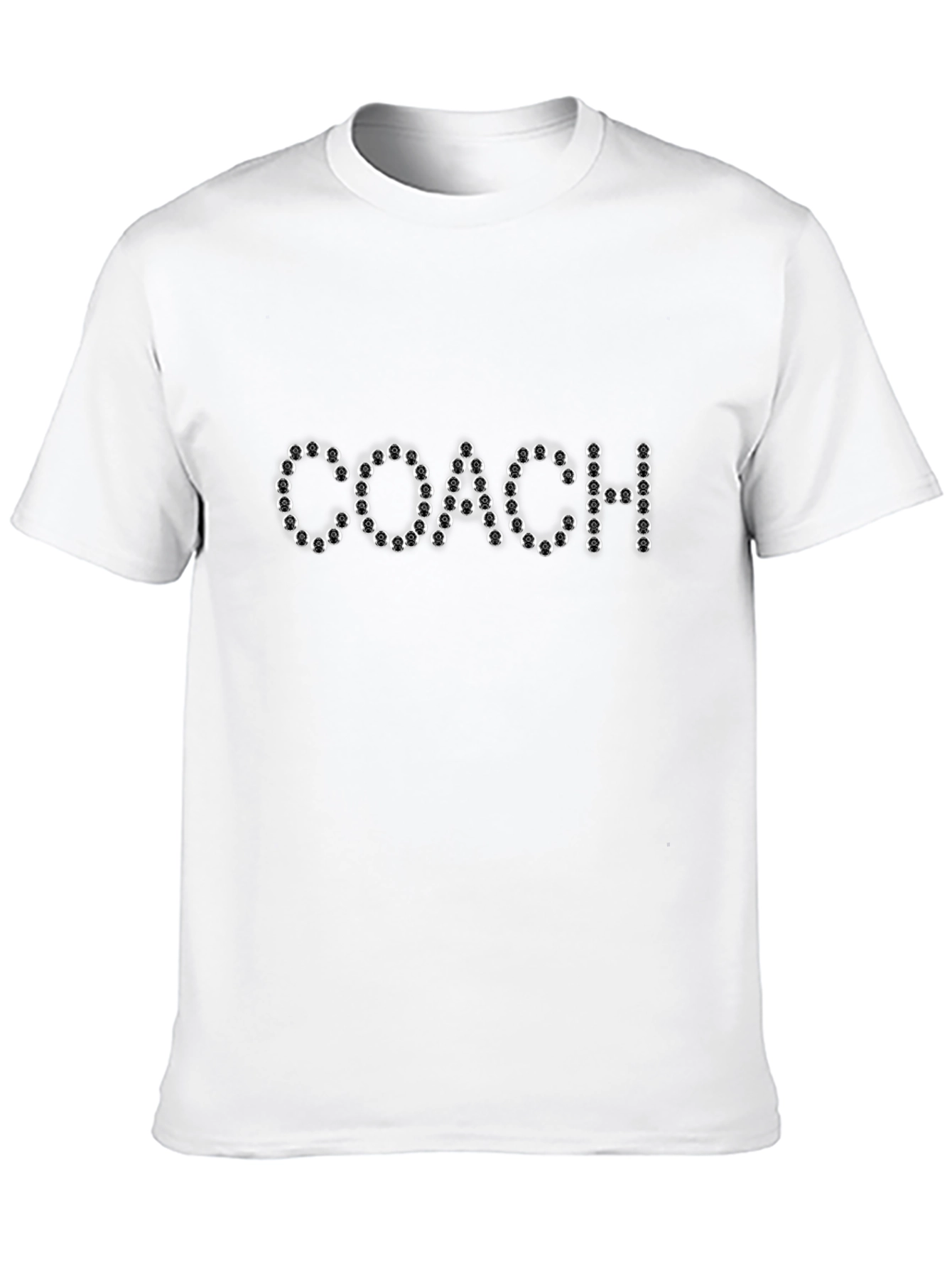 Mens Black T-Shirt - Coach Lettering