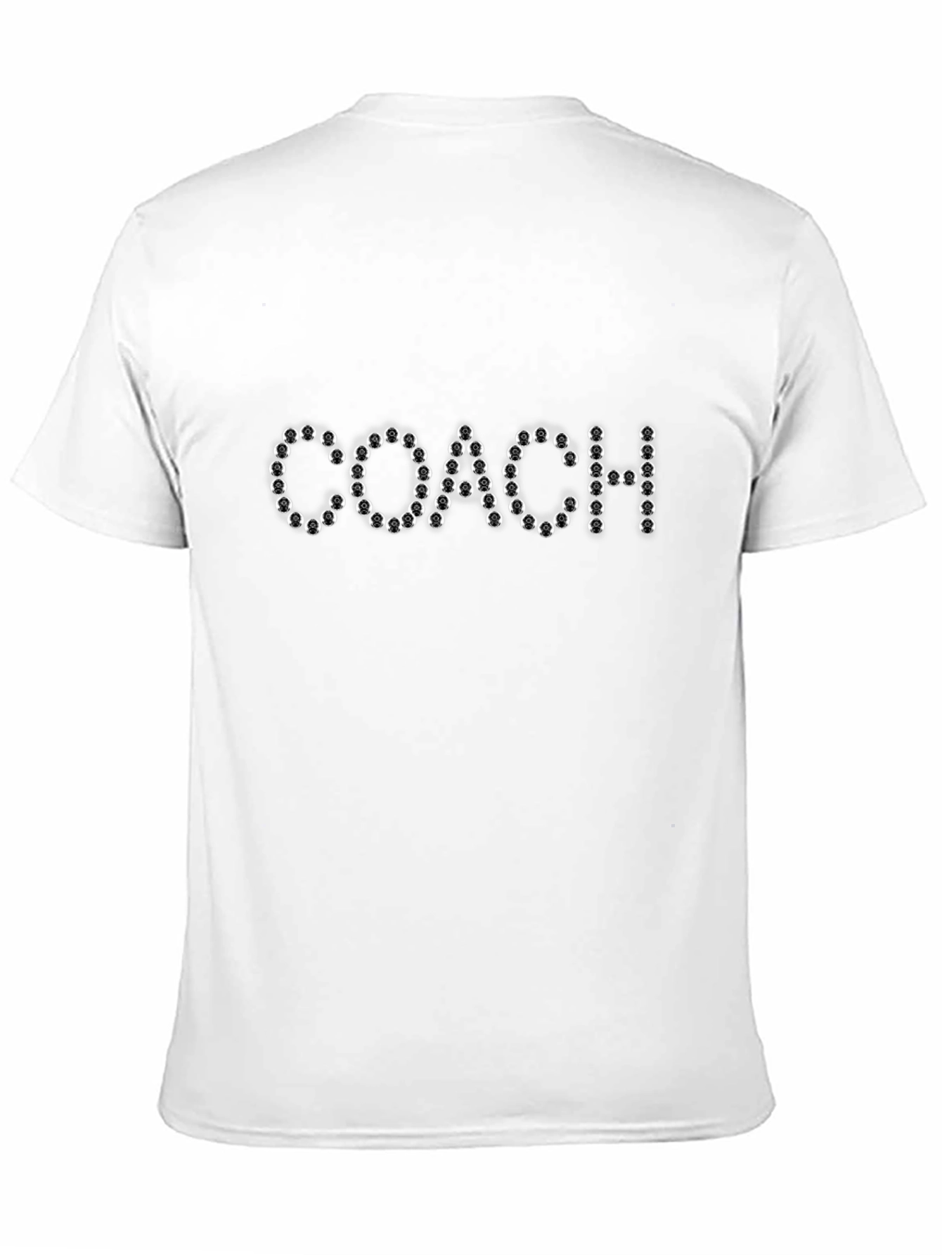 Mens Black T-Shirt - Coach Lettering