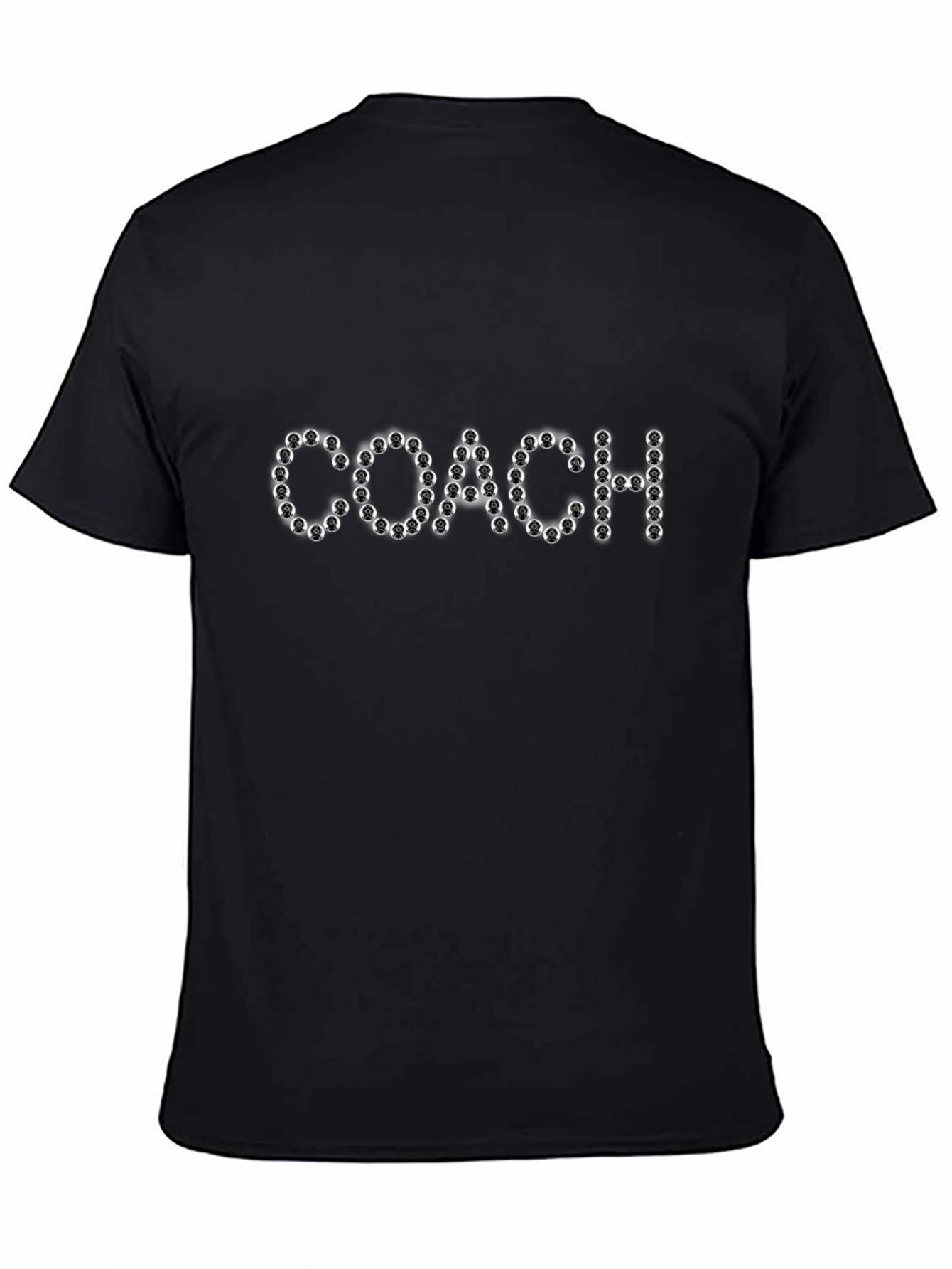 Mens Black T-Shirt - Coach Lettering