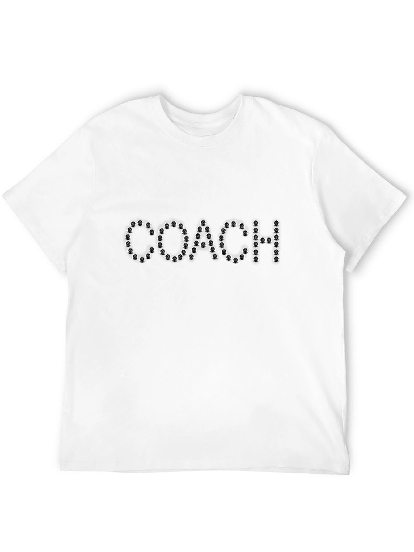 Mens Black T-Shirt - Coach Lettering