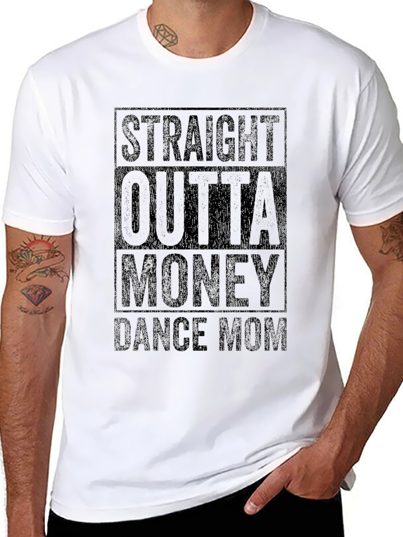 Straight Outta Money Dance Mom T-Shirt