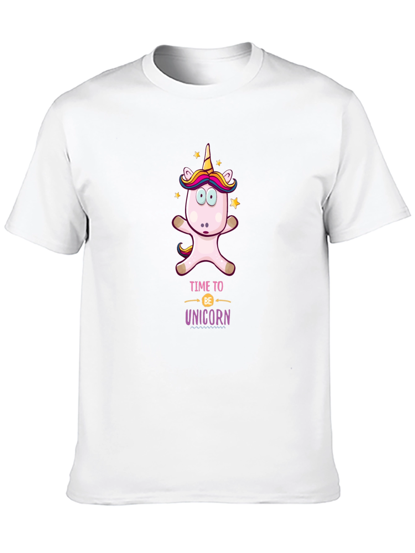 Time to be Unicorn Black T-Shirt