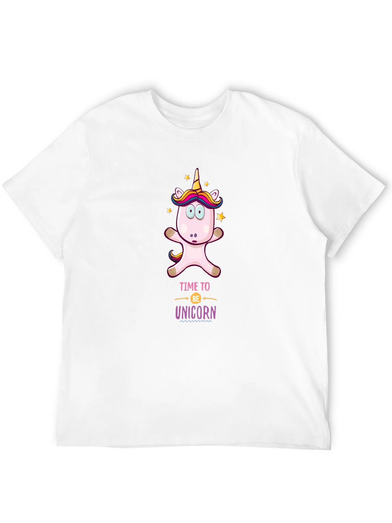 Time to be Unicorn Black T-Shirt