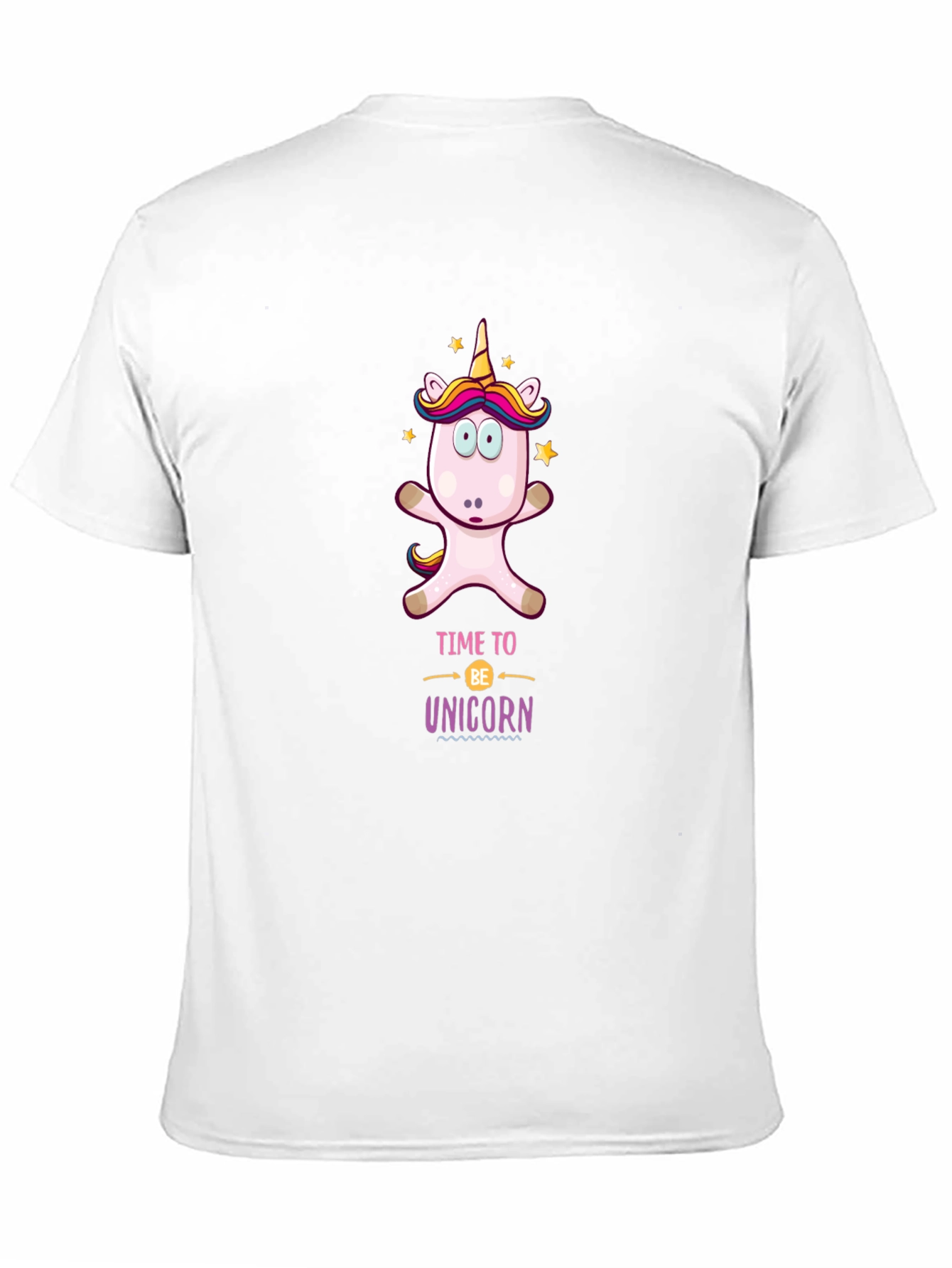 Time to be Unicorn Black T-Shirt