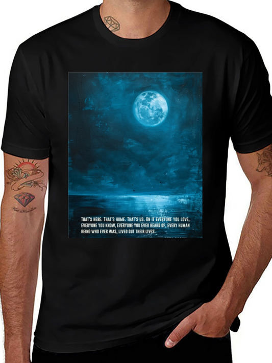 Lunar Landscape Graphic Tee - Black
