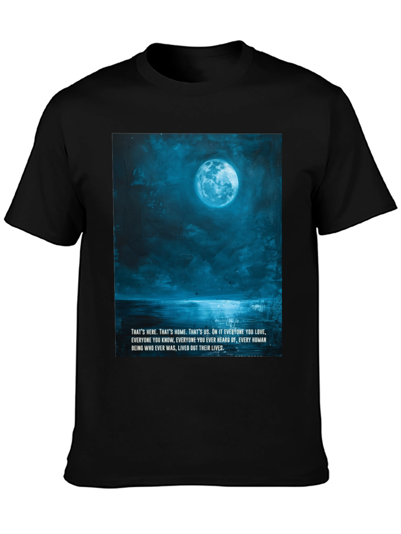 Lunar Landscape Graphic Tee - Black