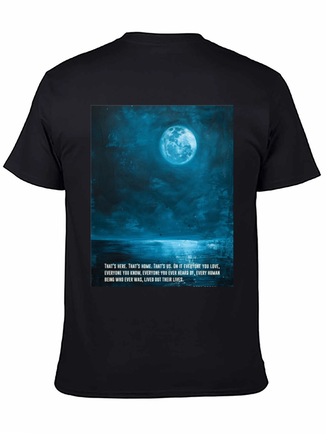 Lunar Landscape Graphic Tee - Black