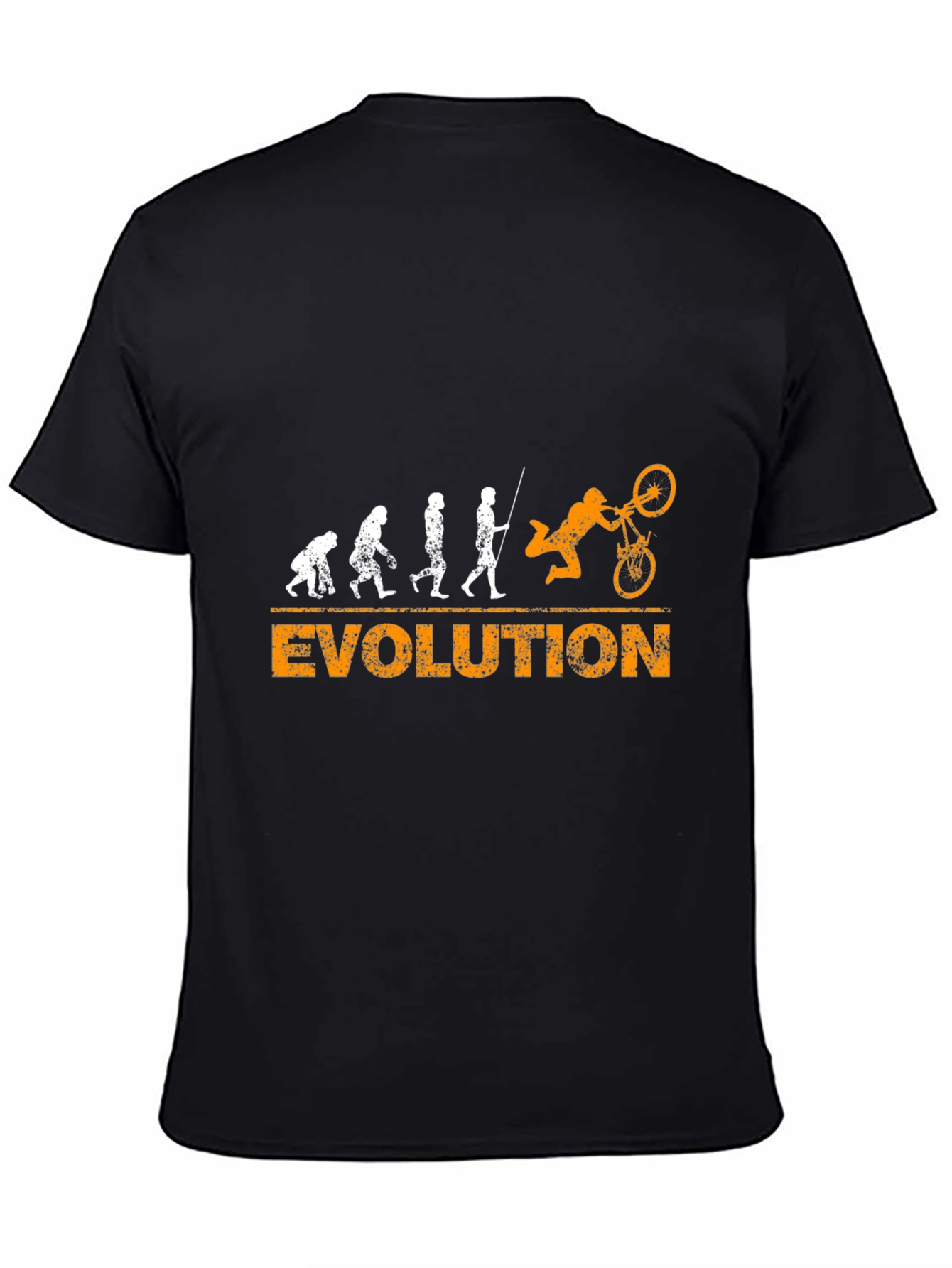 Evolution of Biking Black T-Shirt