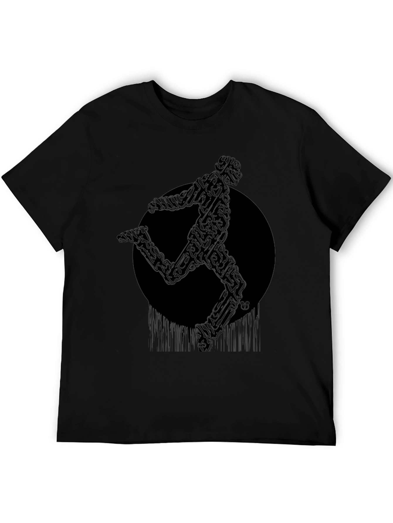Abstract Runner Graphic T-Shirt