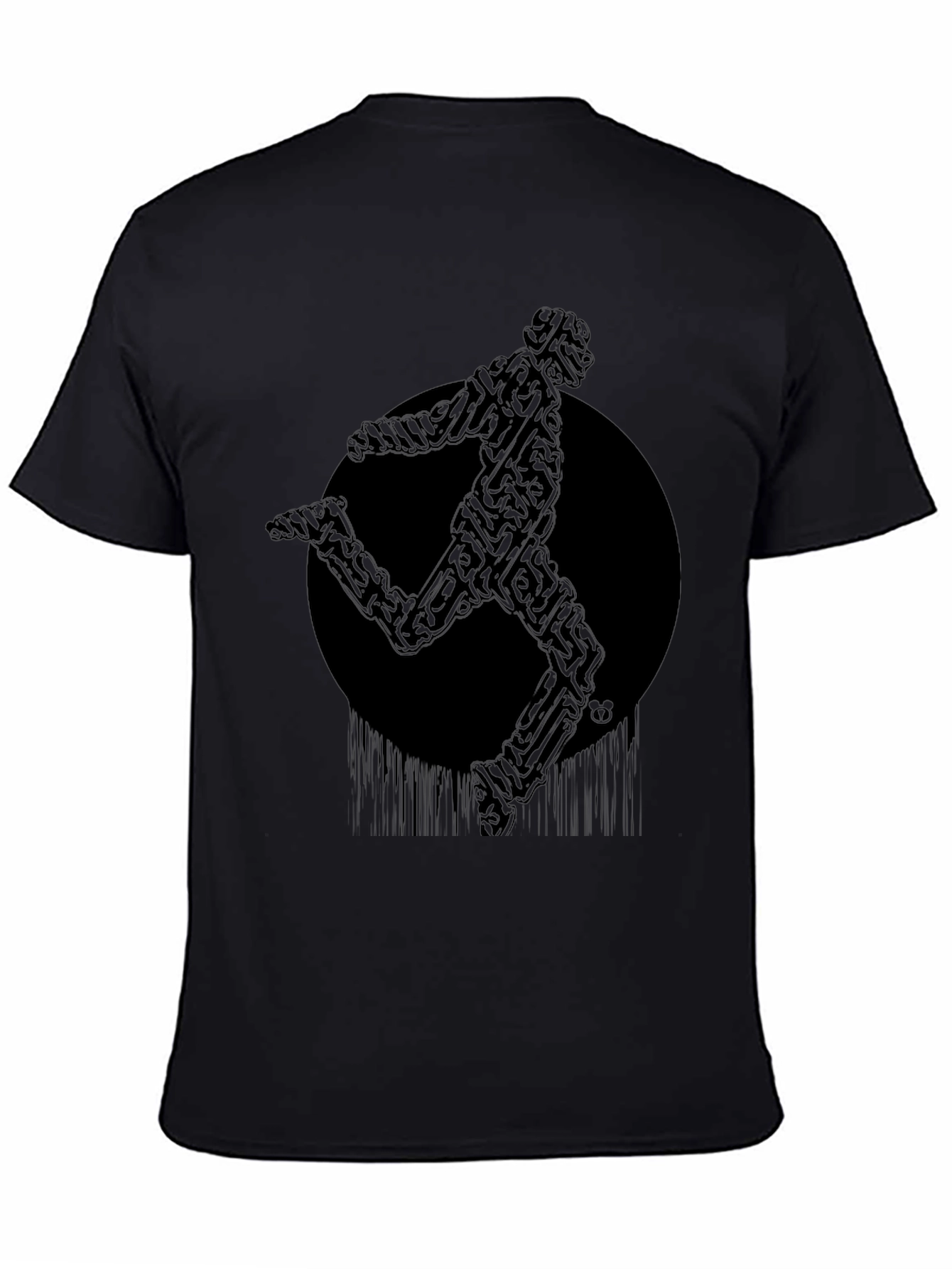 Abstract Runner Graphic T-Shirt