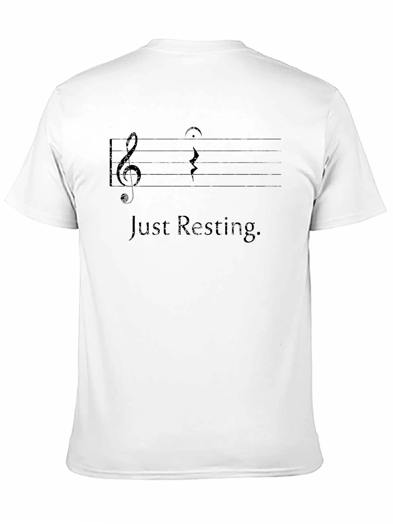 Just Resting Black Music T-Shirt