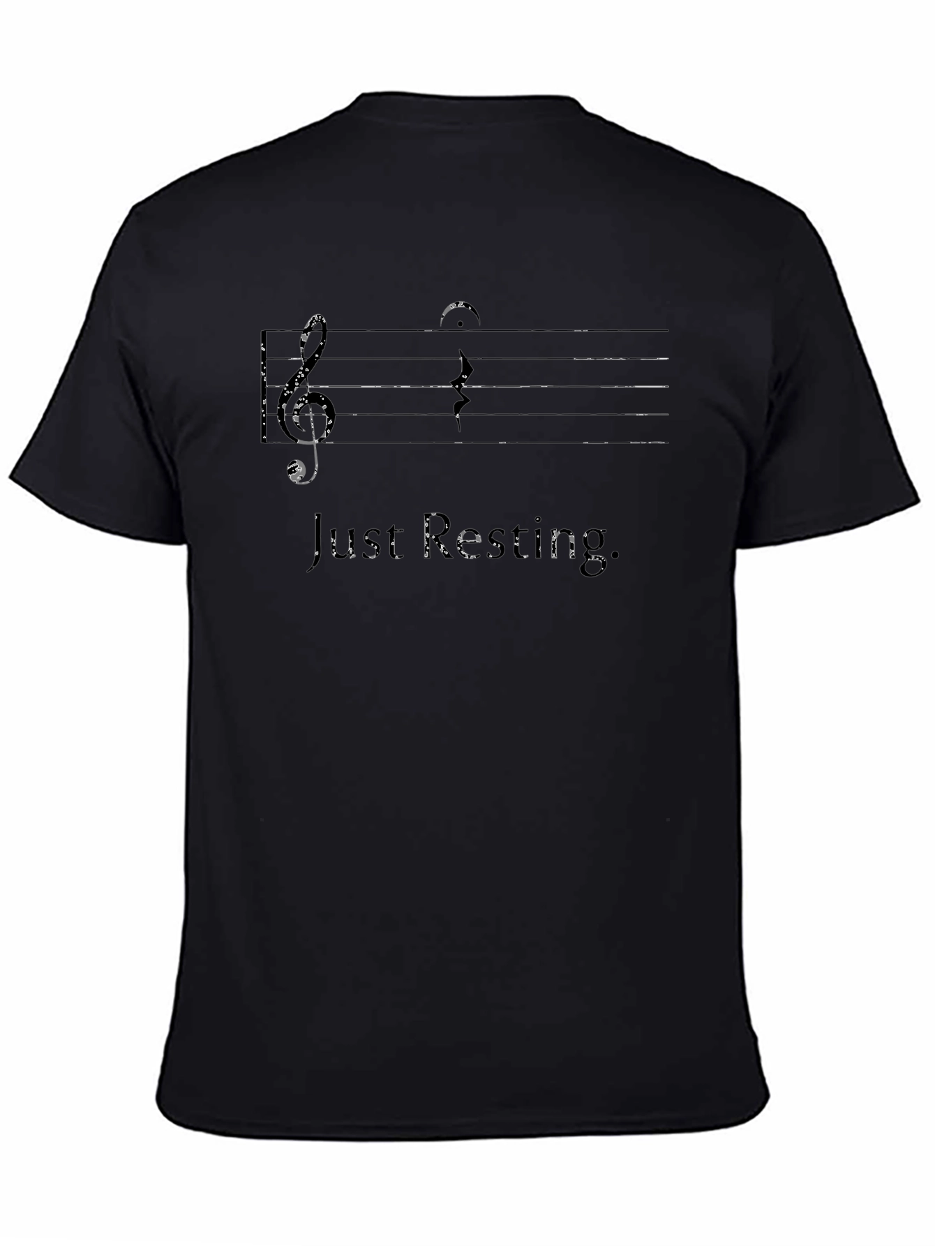 Just Resting Black Music T-Shirt