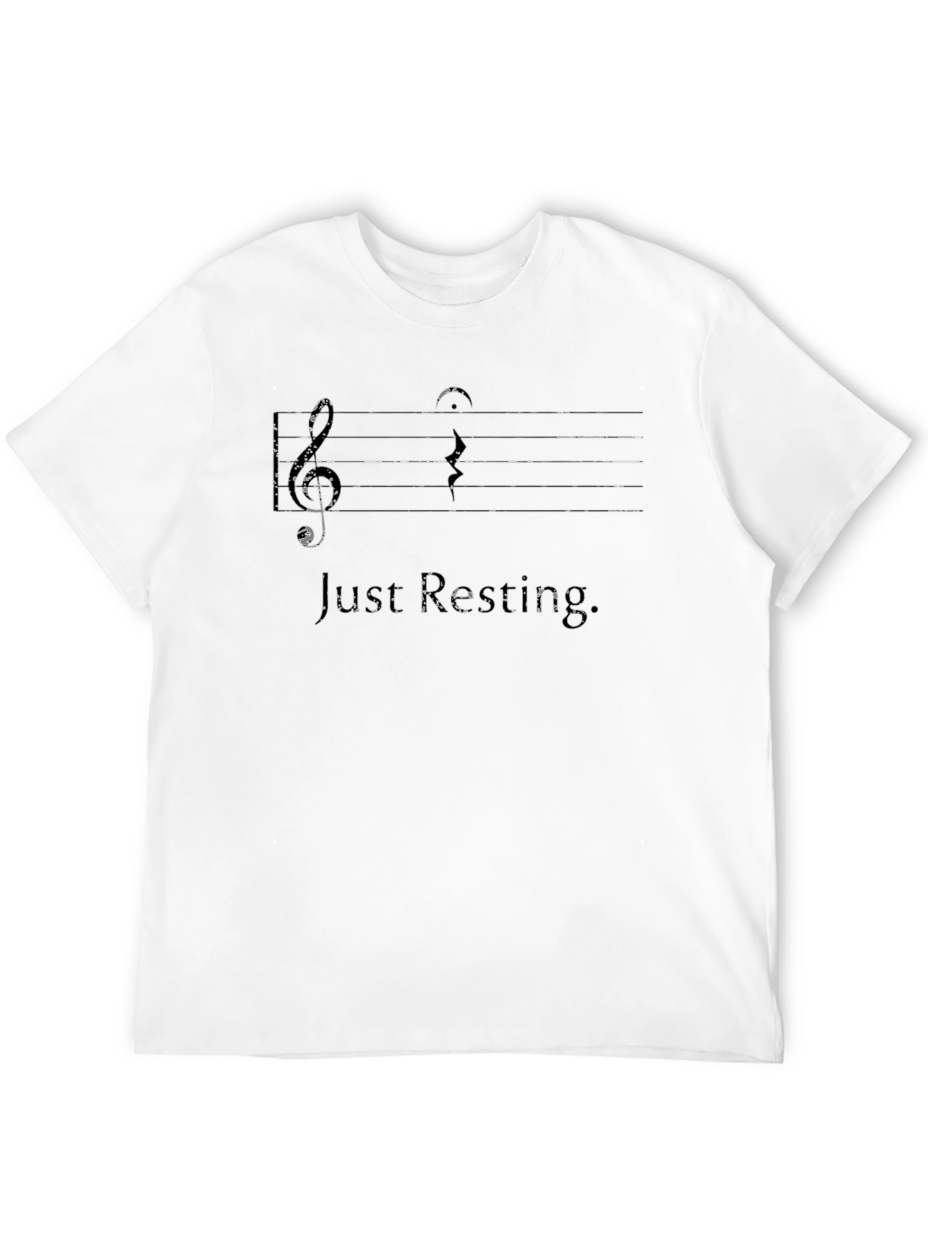 Just Resting Black Music T-Shirt