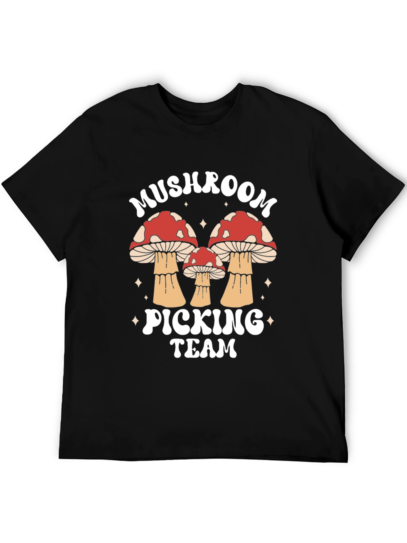 Mushroom Picking Team Graphic T-Shirt