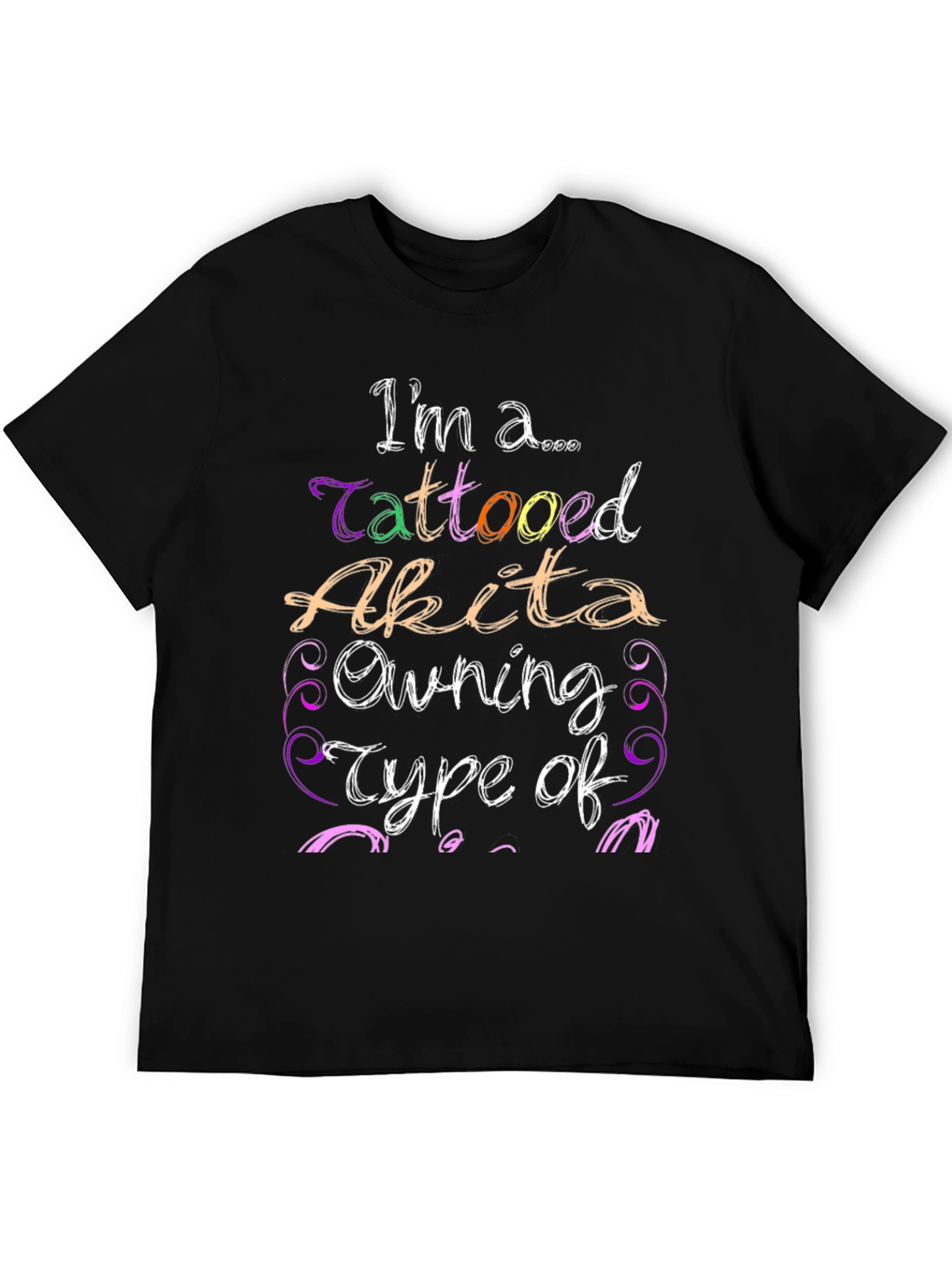 Tattooed Akita Owner Novelty T-Shirt