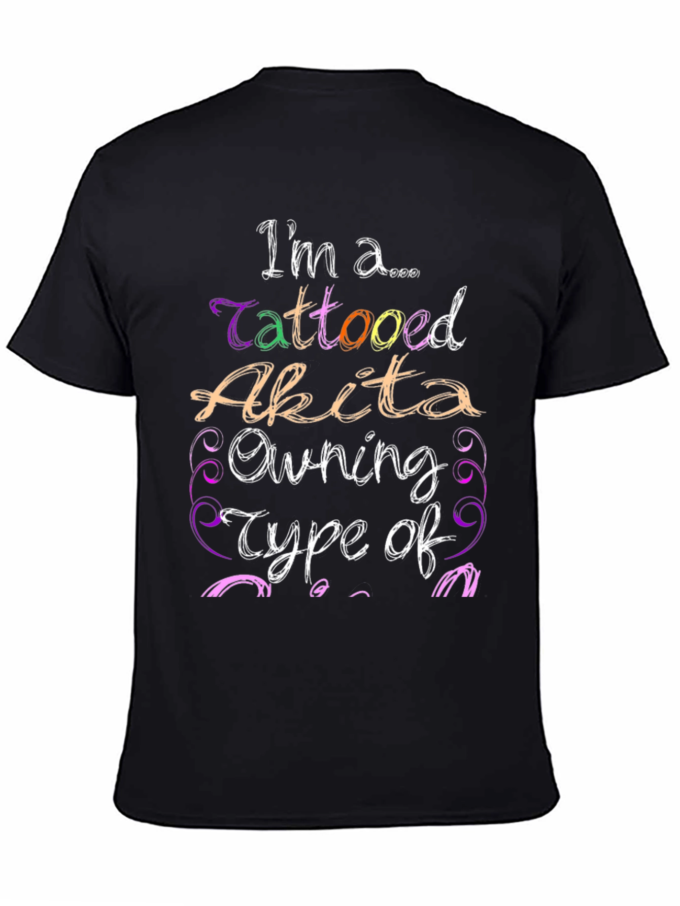 Tattooed Akita Owner Novelty T-Shirt