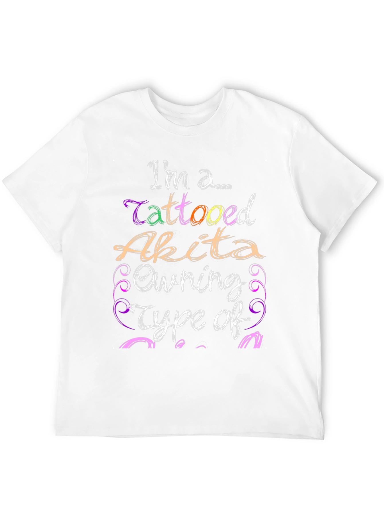 Tattooed Akita Owner Novelty T-Shirt