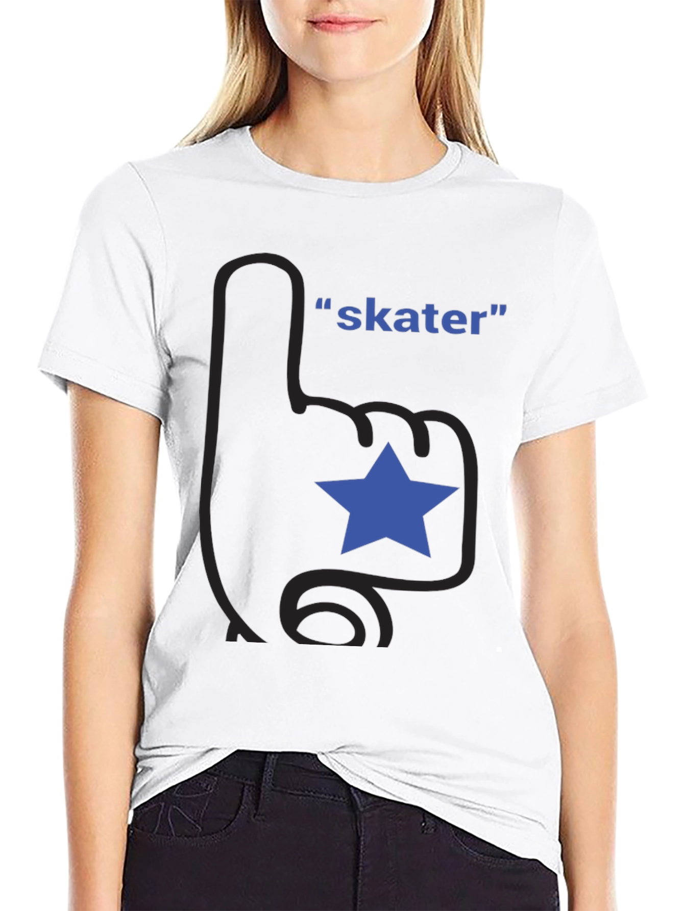 Skater Star Black T-Shirt