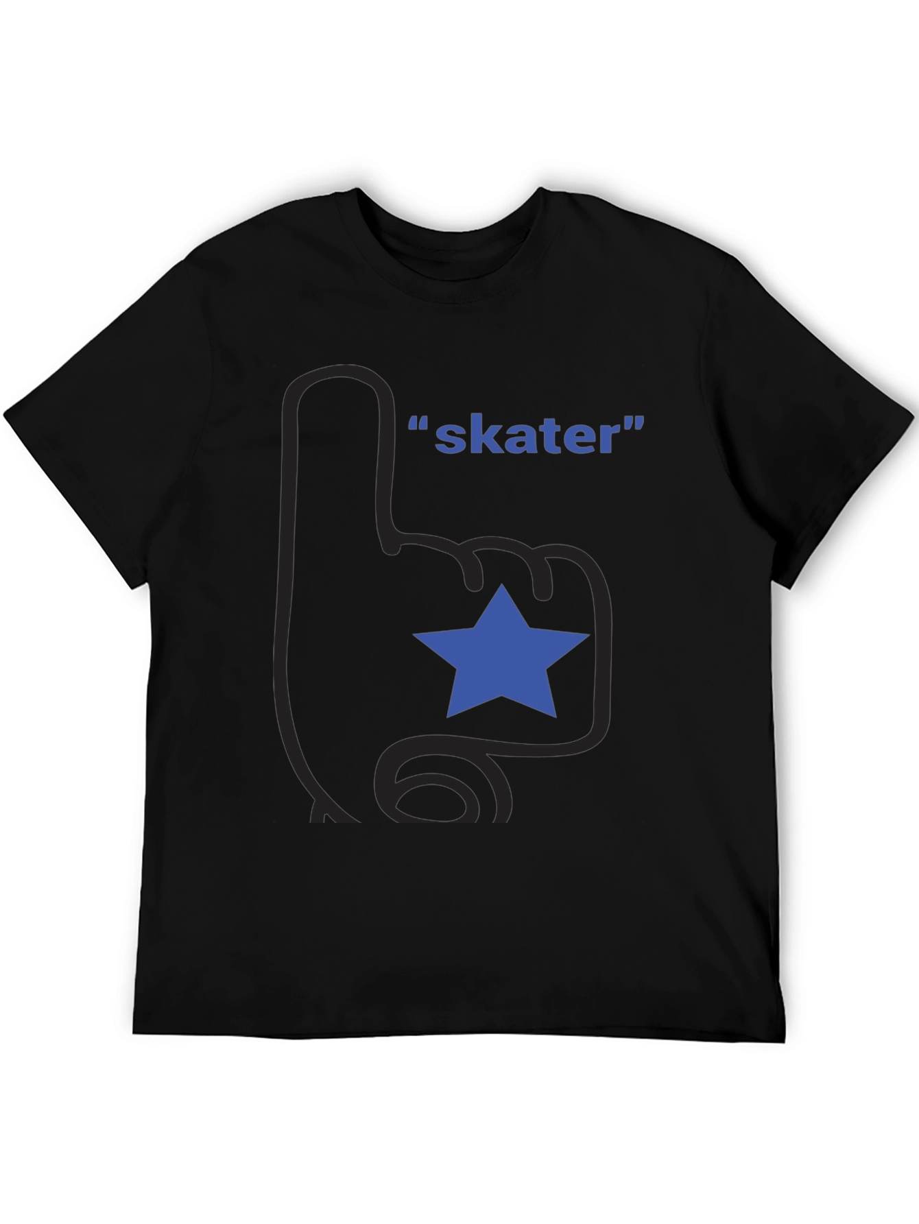 Skater Star Black T-Shirt