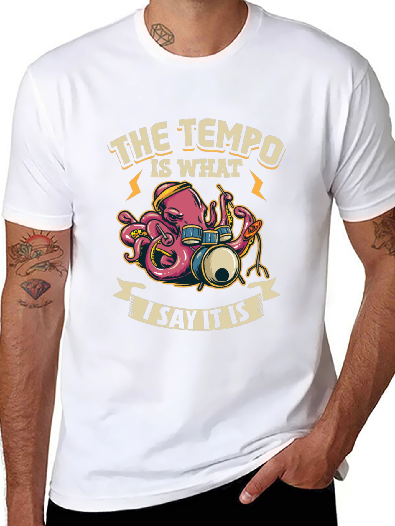 Tempo Octopus Drummer T-Shirt