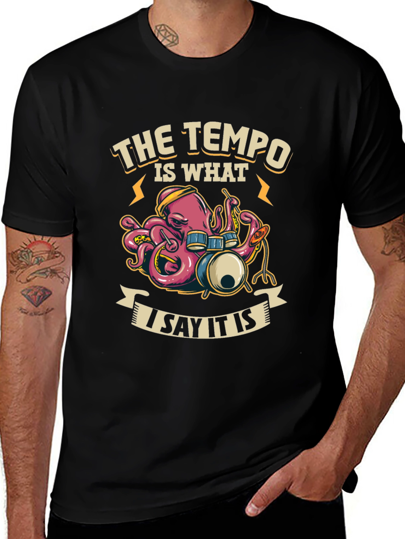 Tempo Octopus Drummer T-Shirt