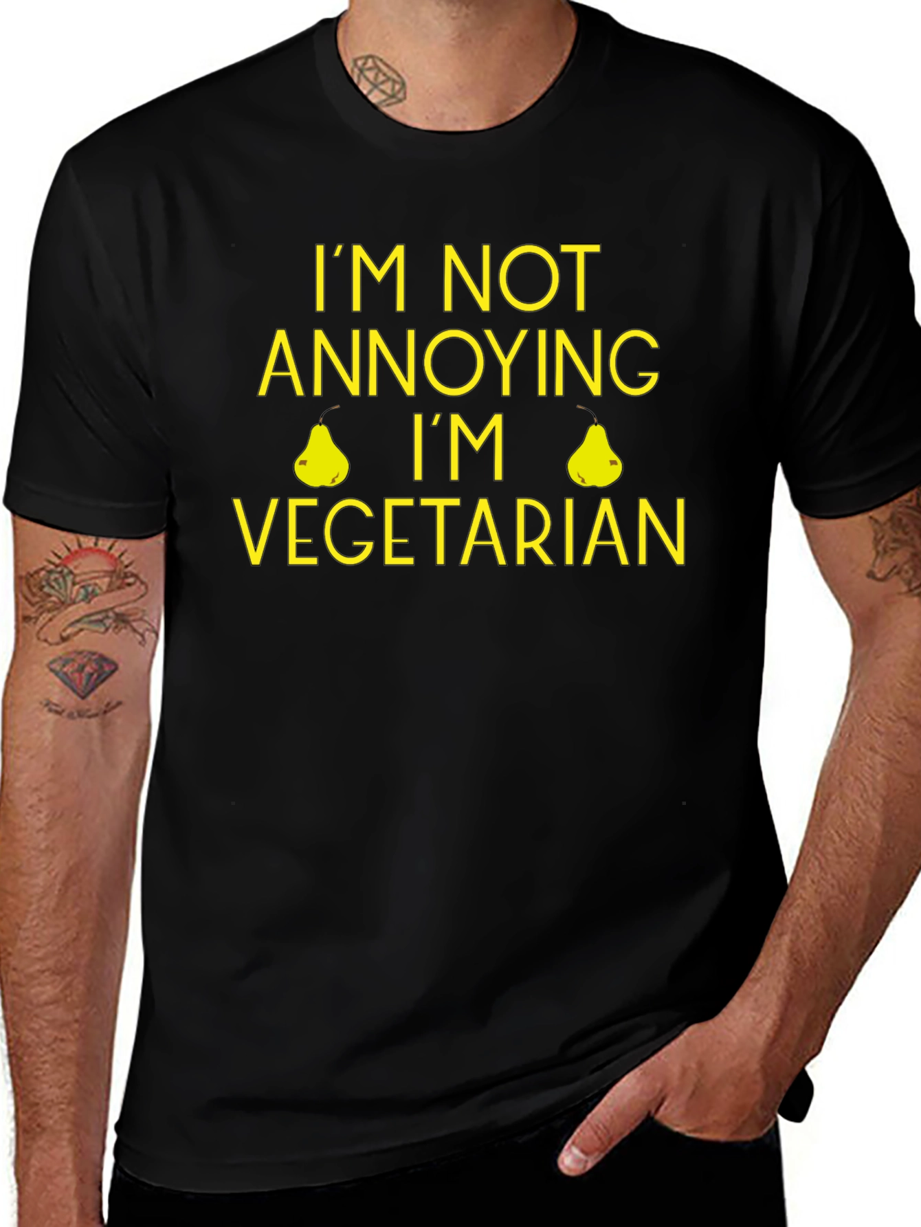 Funny Vegetarian T-Shirt - Im Not Annoying