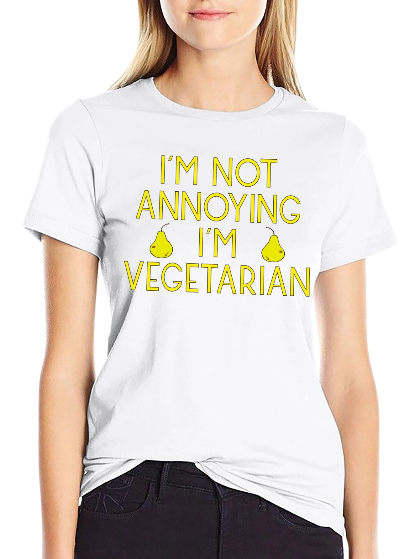 Funny Vegetarian T-Shirt - Im Not Annoying