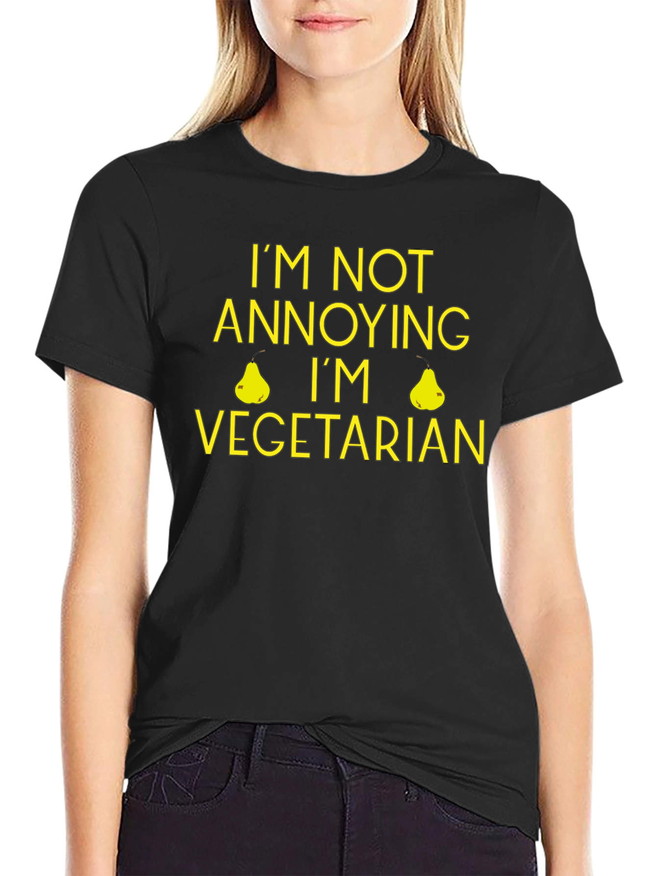 Funny Vegetarian T-Shirt - Im Not Annoying