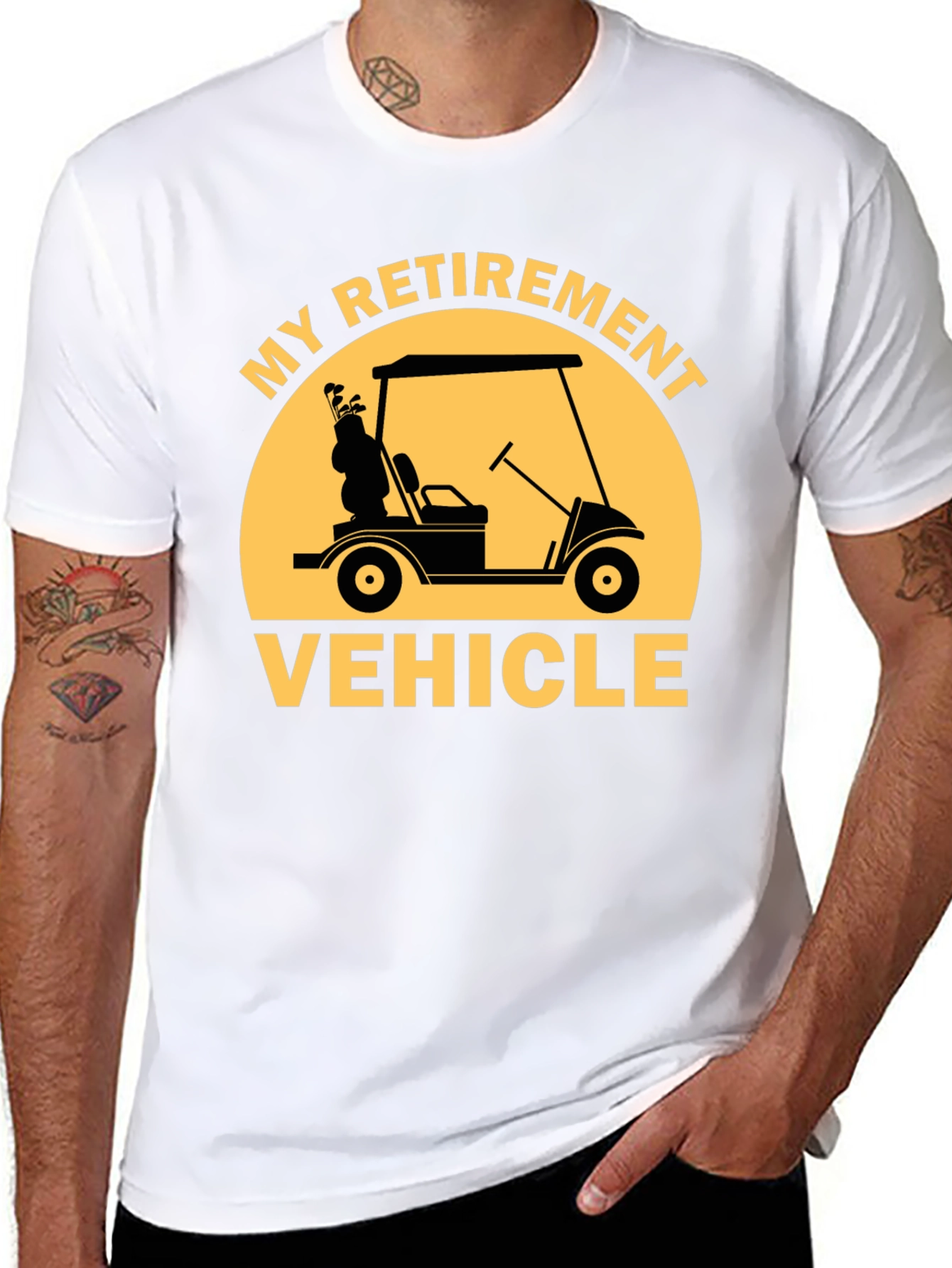 Retirement Vehicle Golf Cart T-Shirt