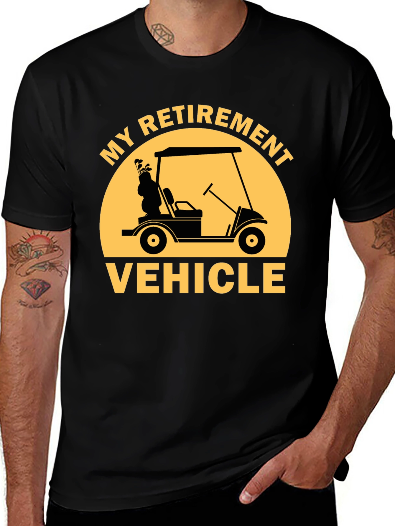 Retirement Vehicle Golf Cart T-Shirt