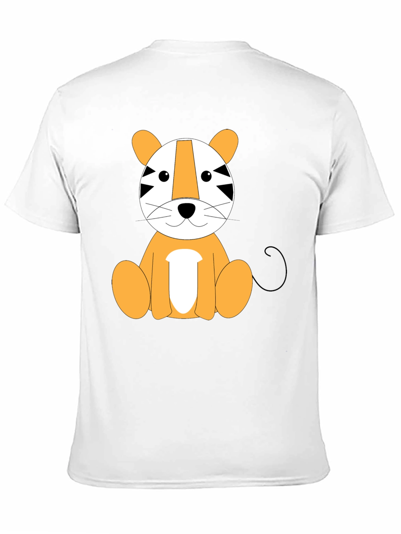 Cute Cartoon Tiger Graphic T-Shirt