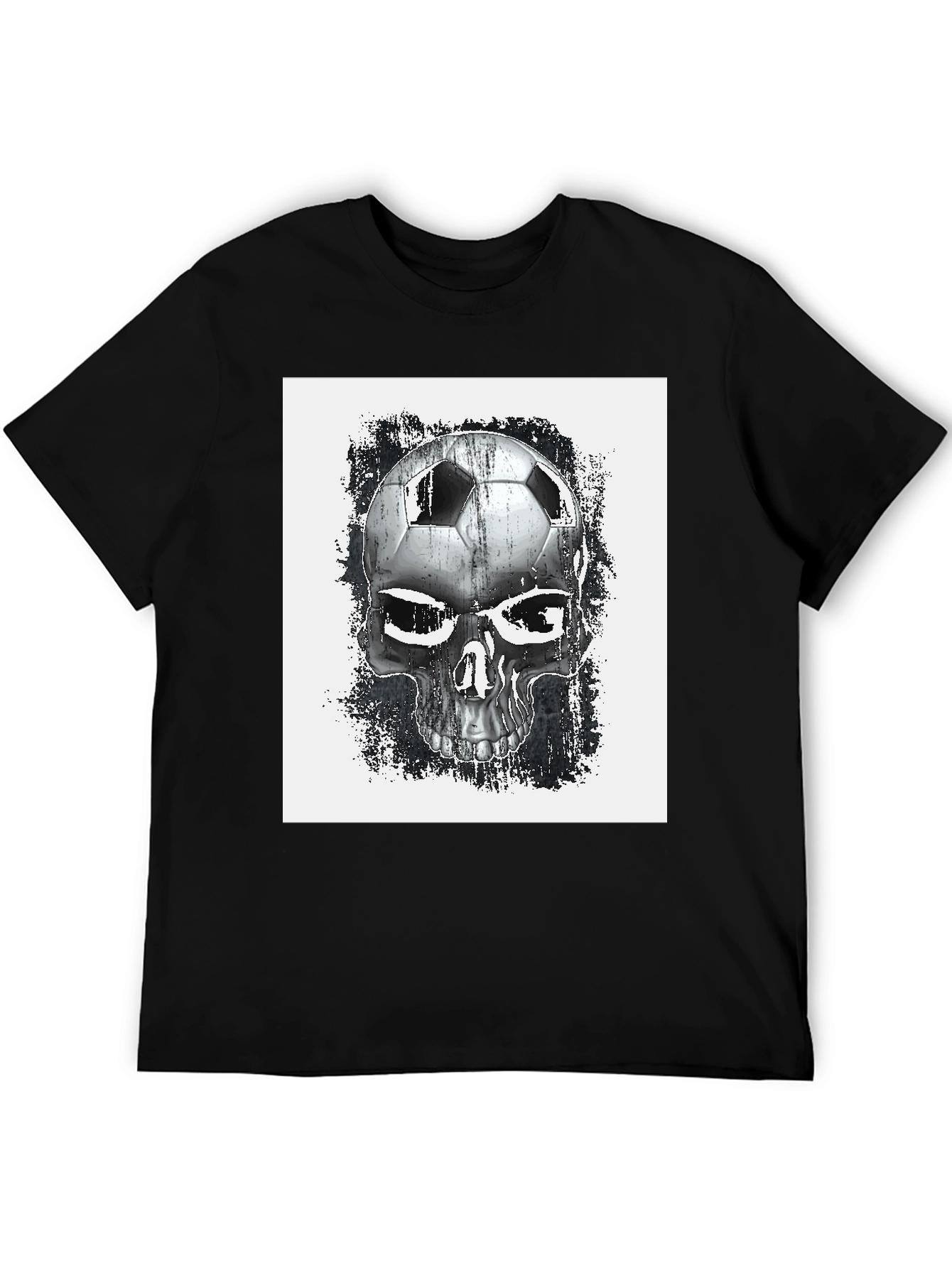 Soccer Skull Graphic T-Shirt