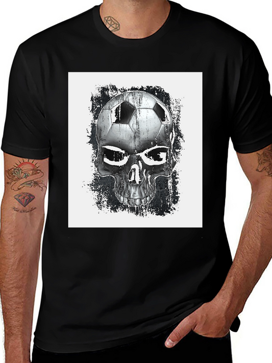 Soccer Skull Graphic T-Shirt