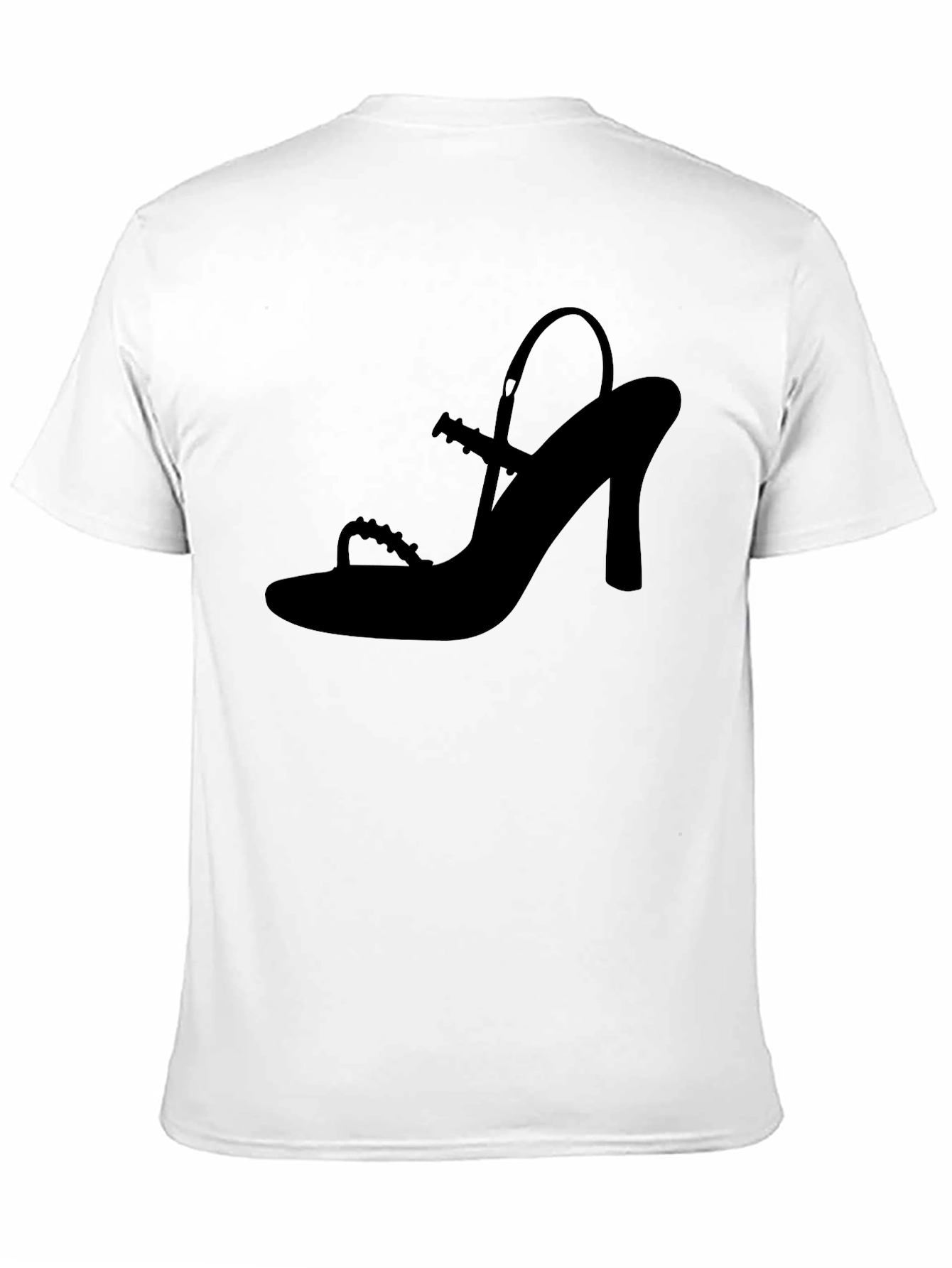 Stylish Black Shoe Silhouette T-Shirt