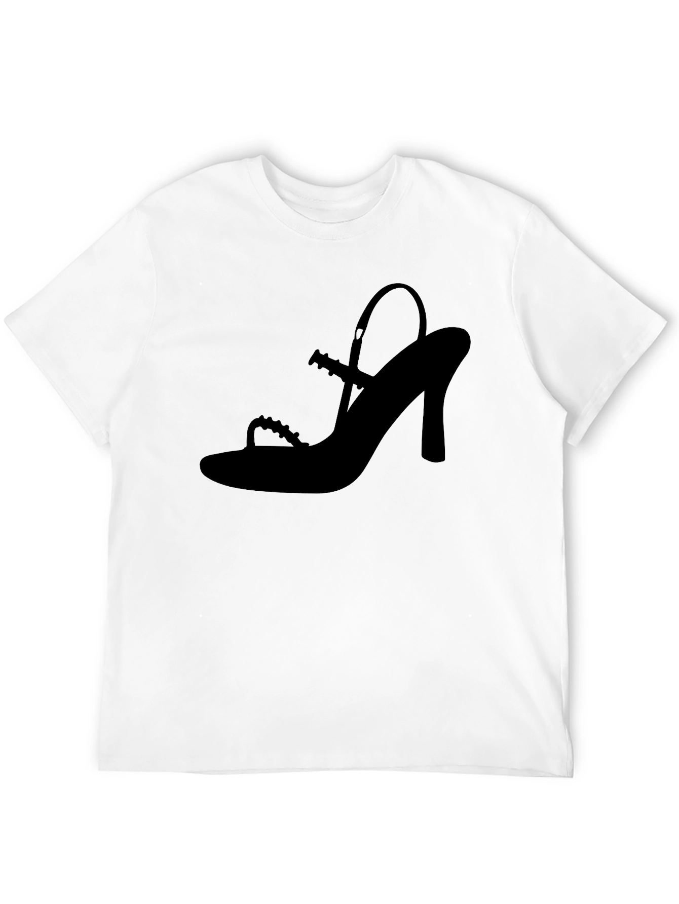 Stylish Black Shoe Silhouette T-Shirt