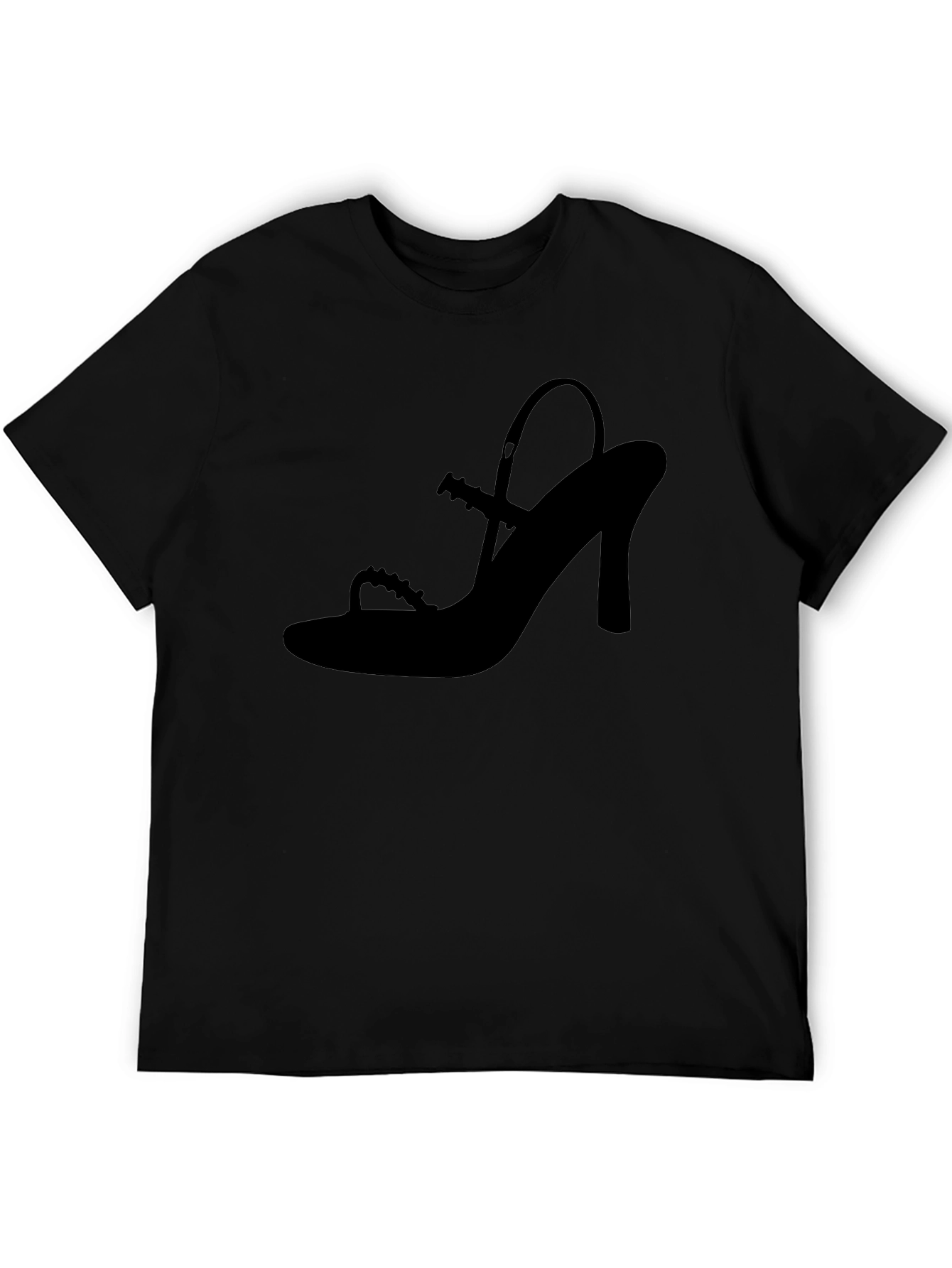 Stylish Black Shoe Silhouette T-Shirt