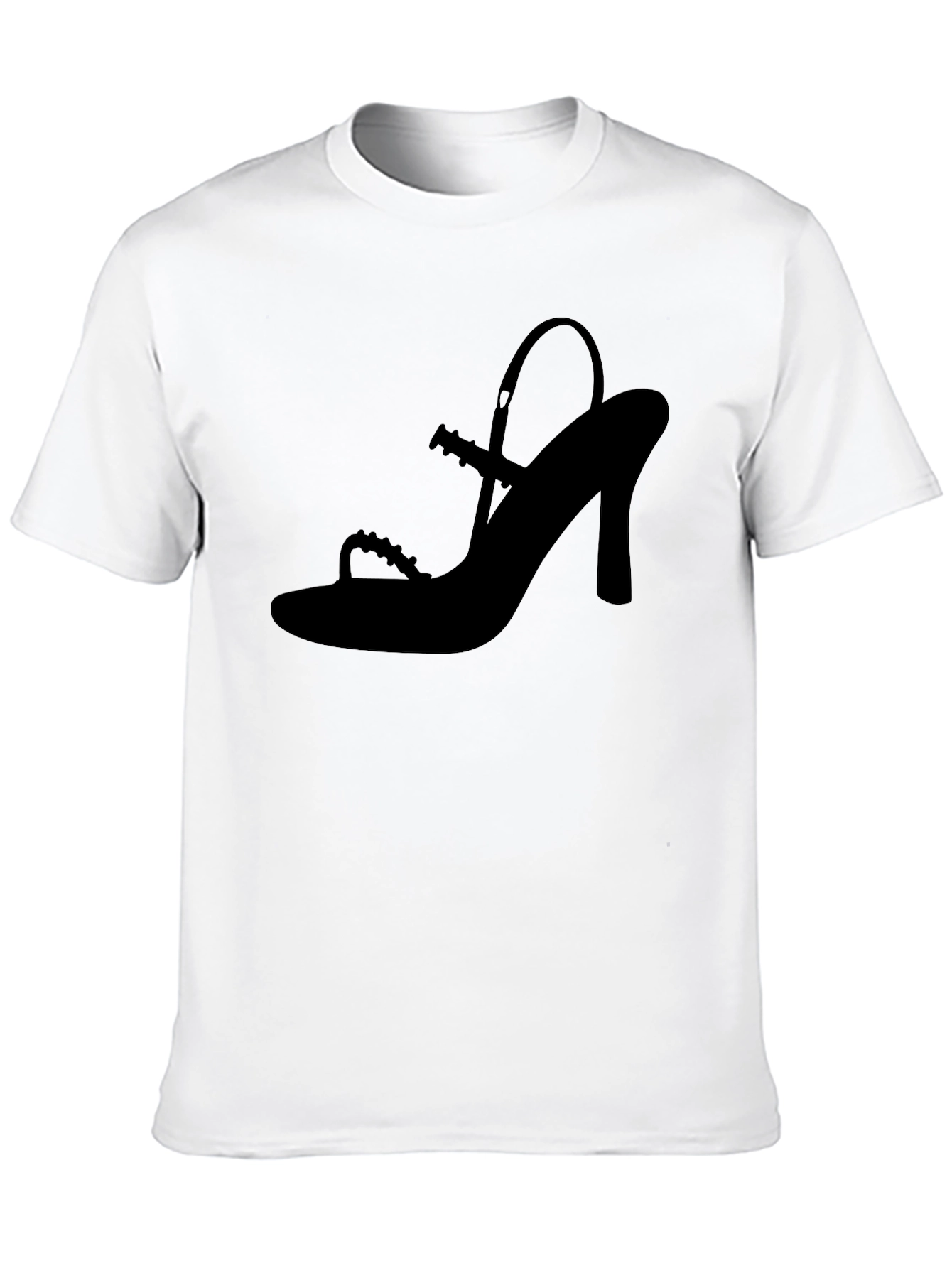 Stylish Black Shoe Silhouette T-Shirt