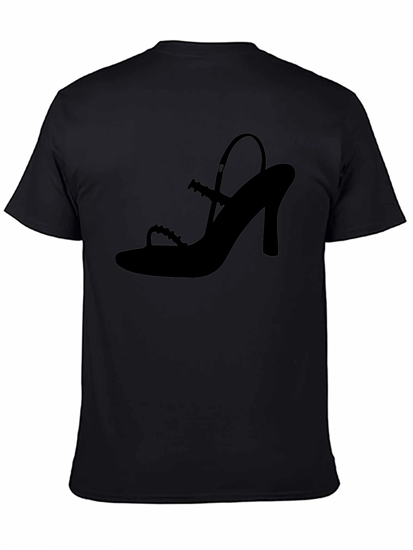 Stylish Black Shoe Silhouette T-Shirt