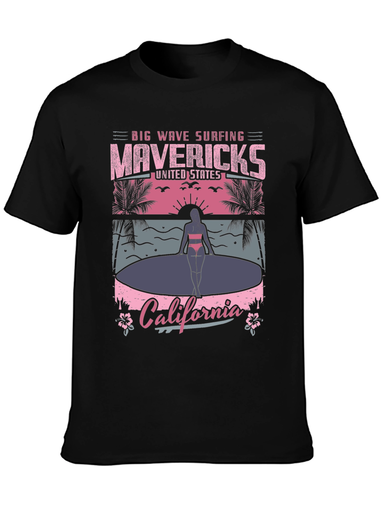 Mavericks California Surfing T-Shirt