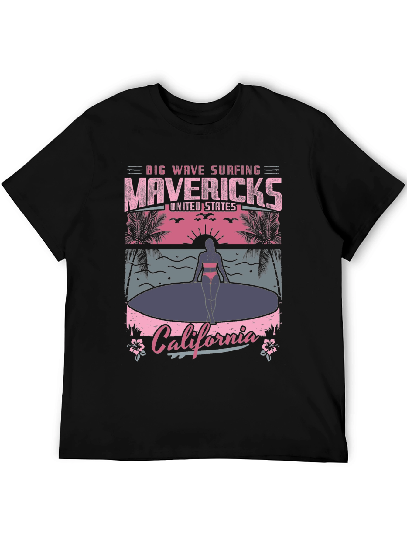 Mavericks California Surfing T-Shirt