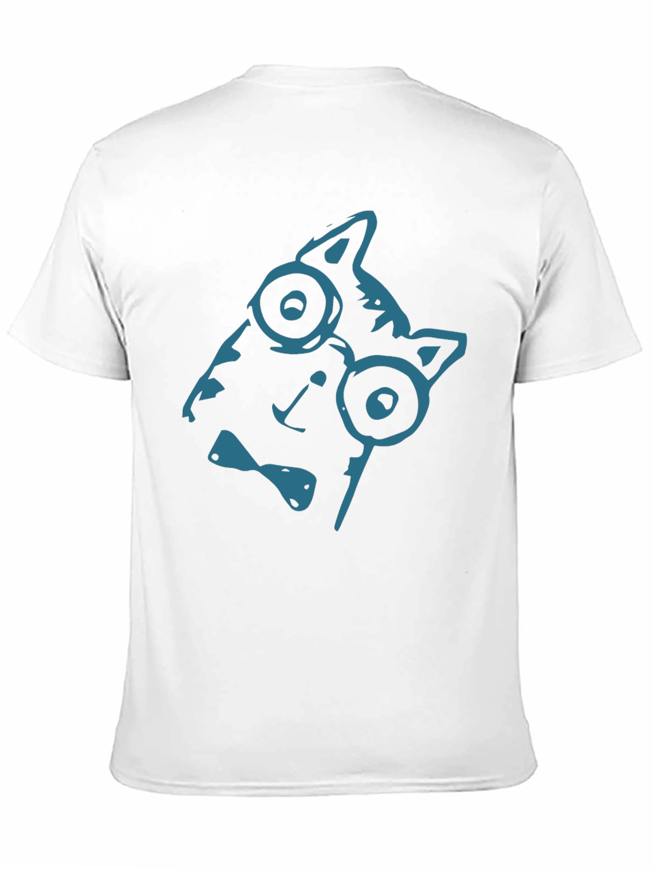 Cool Cat Tee - Quirky Glasses Bow Tie